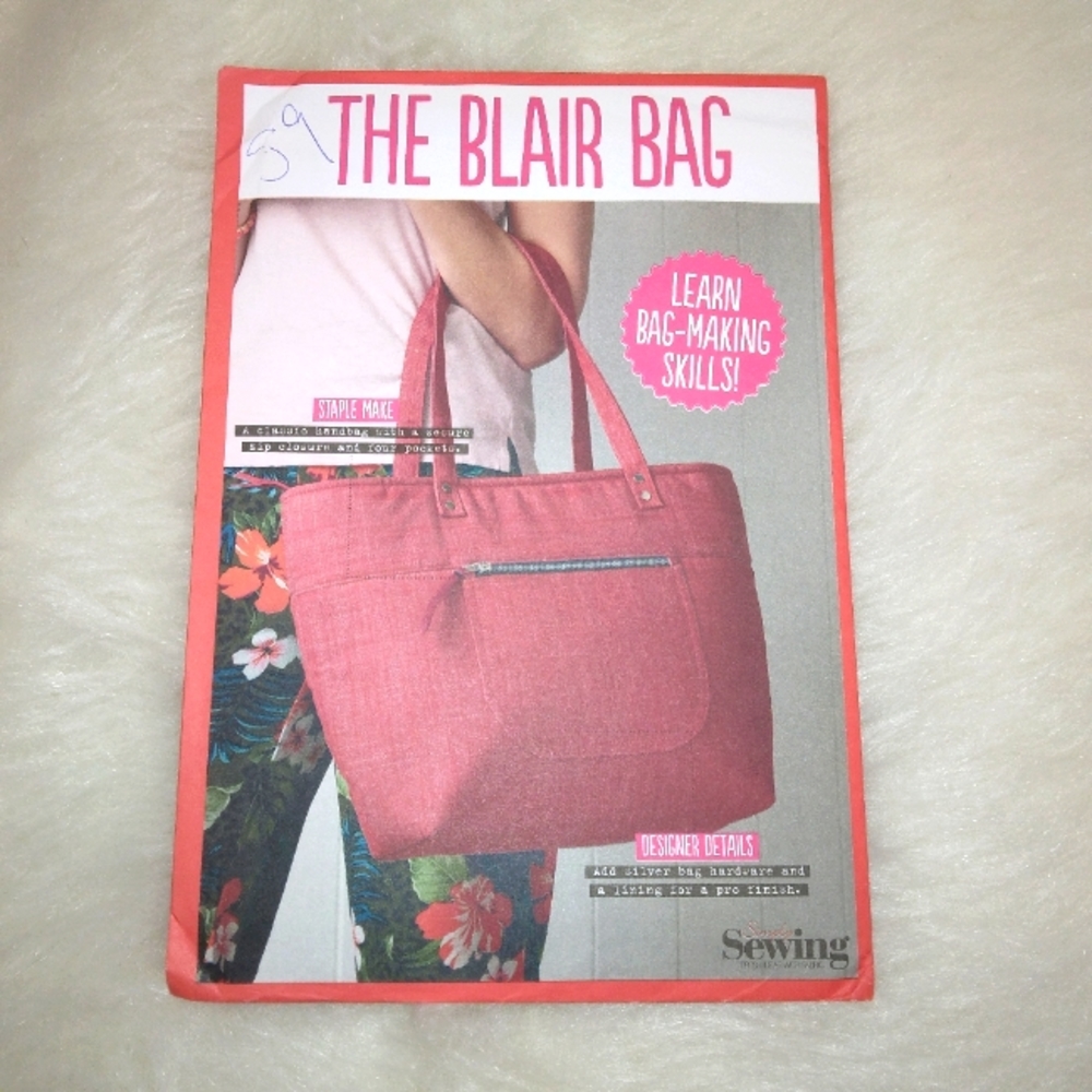 Simply Sewing The Blair Bag, learn bag making skills